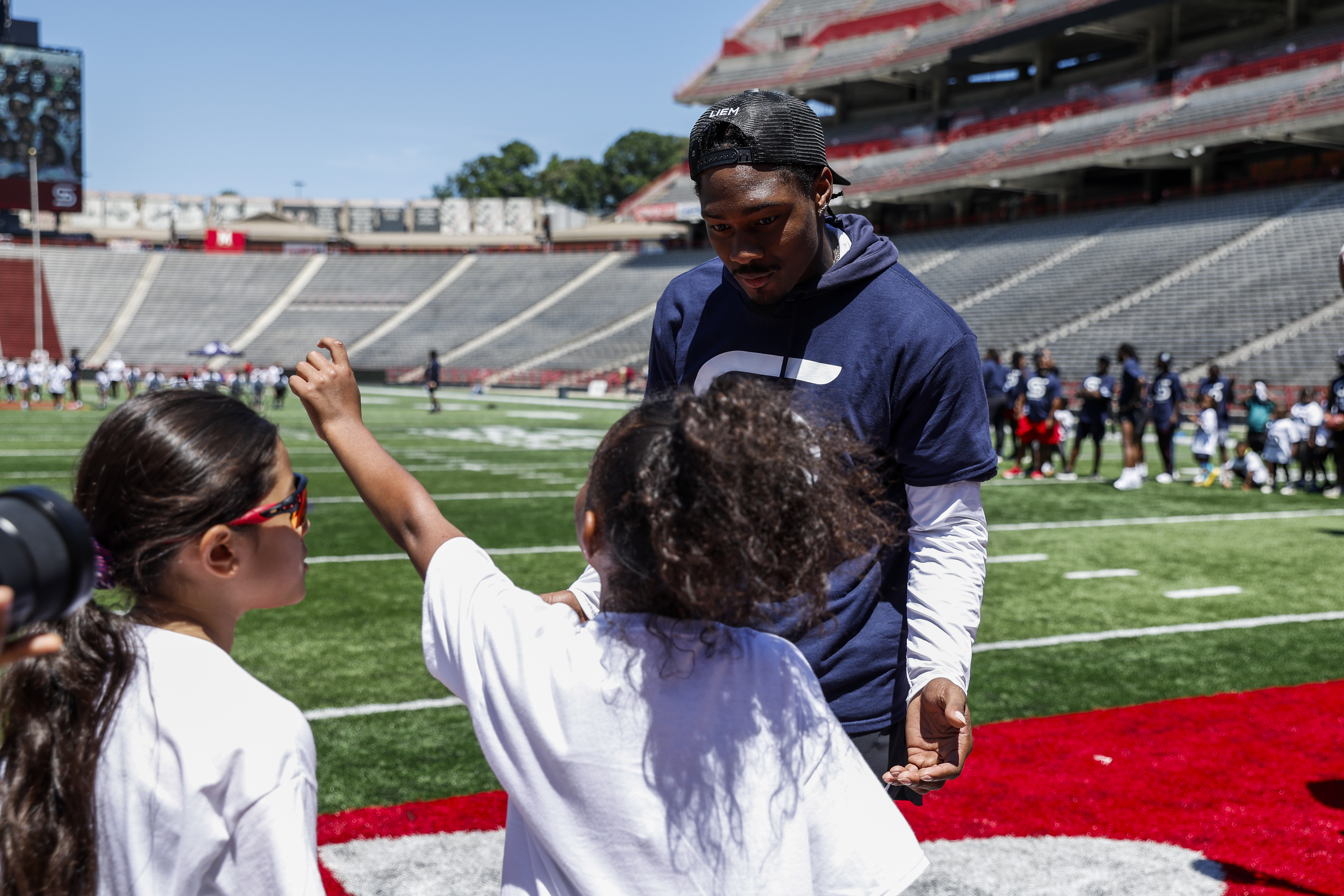 Stefon Diggs
3rd Annual Diggs Day Youth Camp at SECU Stadium in College Park, MD on Saturday, Jun. 8, 2024. 
Chris Lyons/Maryland Athletics