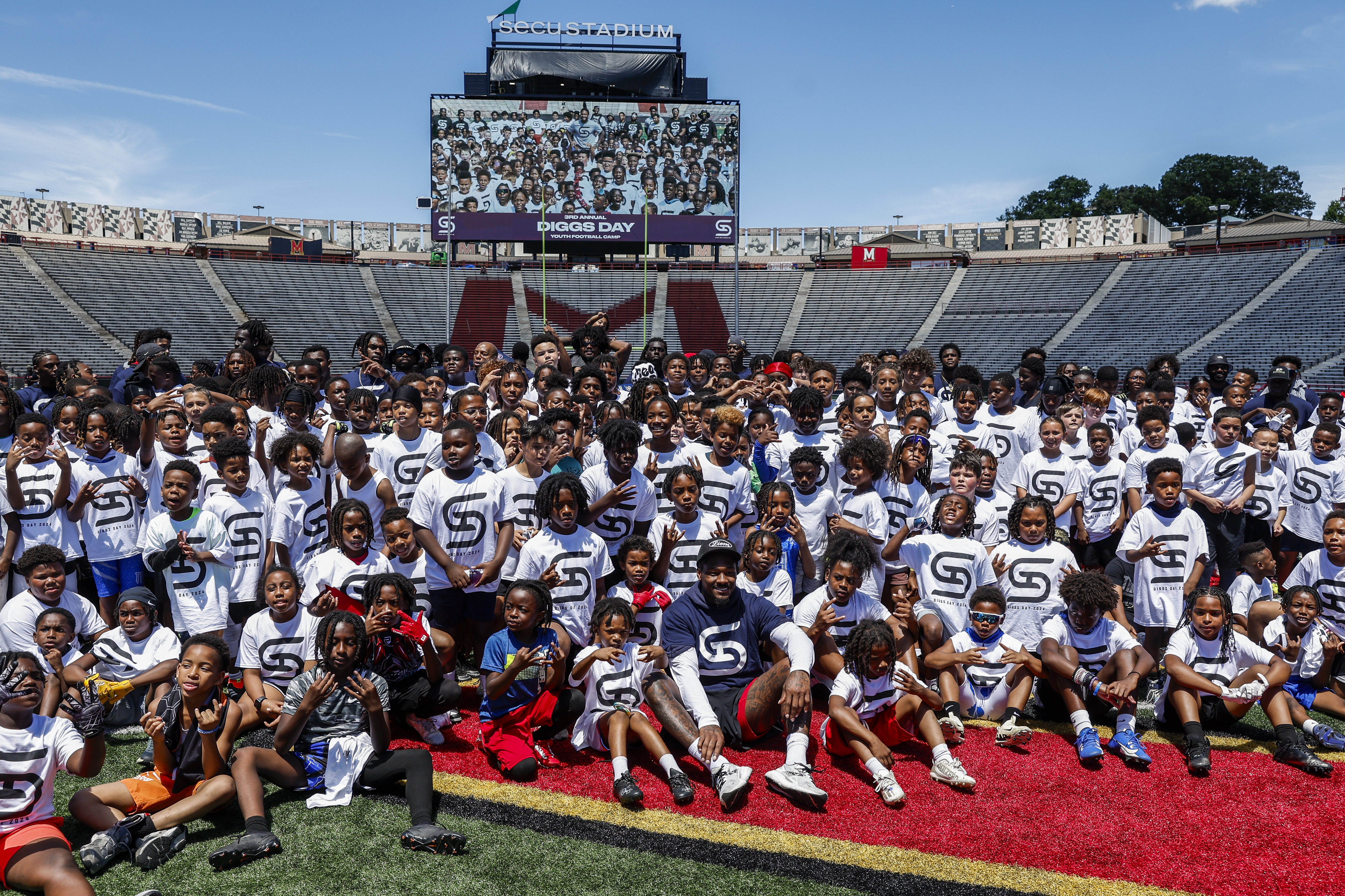 3rd Annual Diggs Day Youth Camp at SECU Stadium in College Park, MD on Saturday, Jun. 8, 2024. 
Chris Lyons/Maryland Athletics