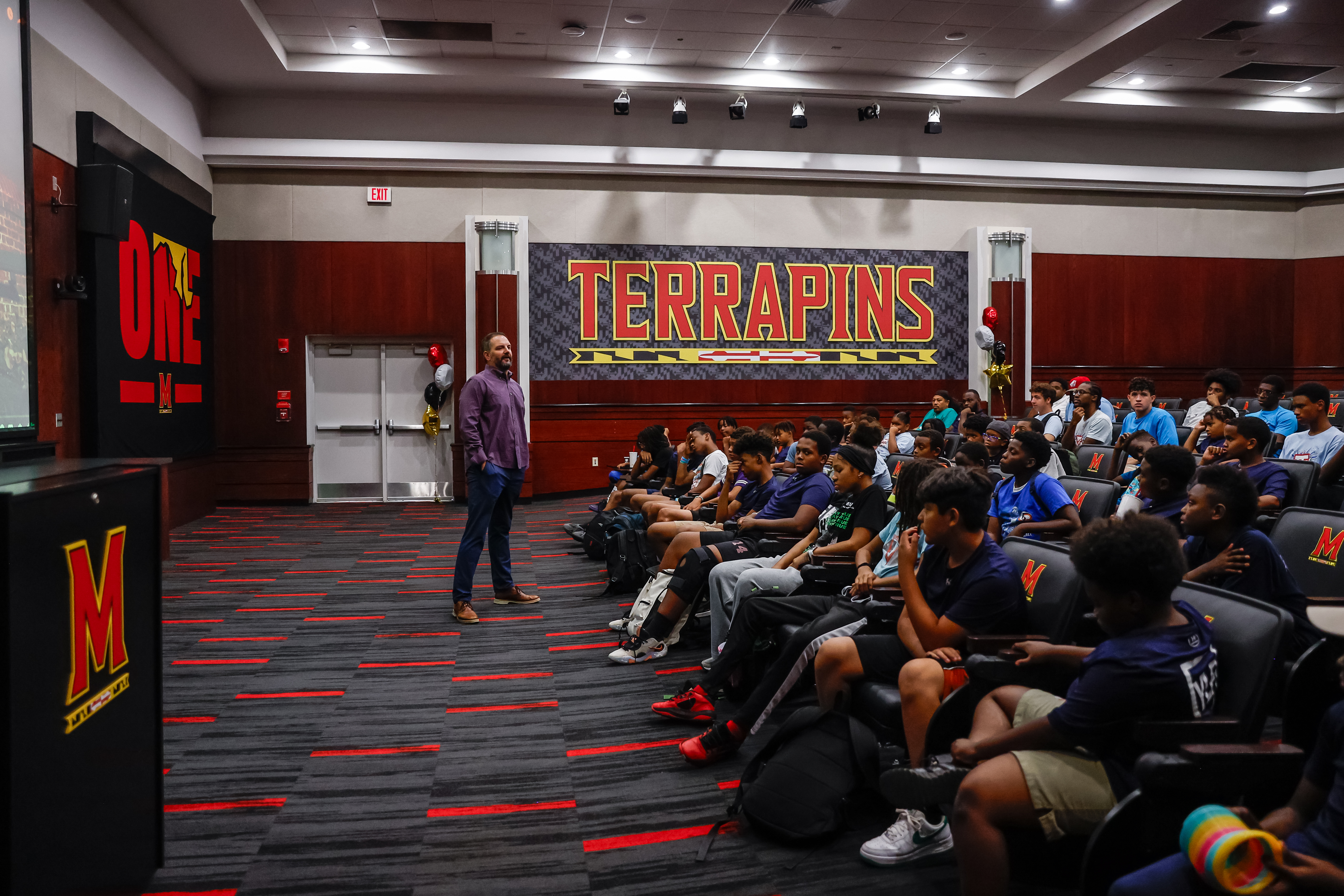 Maryland Football NIL on Campus at Gossett Hall / JHH in College Park, MD on Friday, Jul. 26, 2024. 
Ashley Ray/Maryland Terrapins