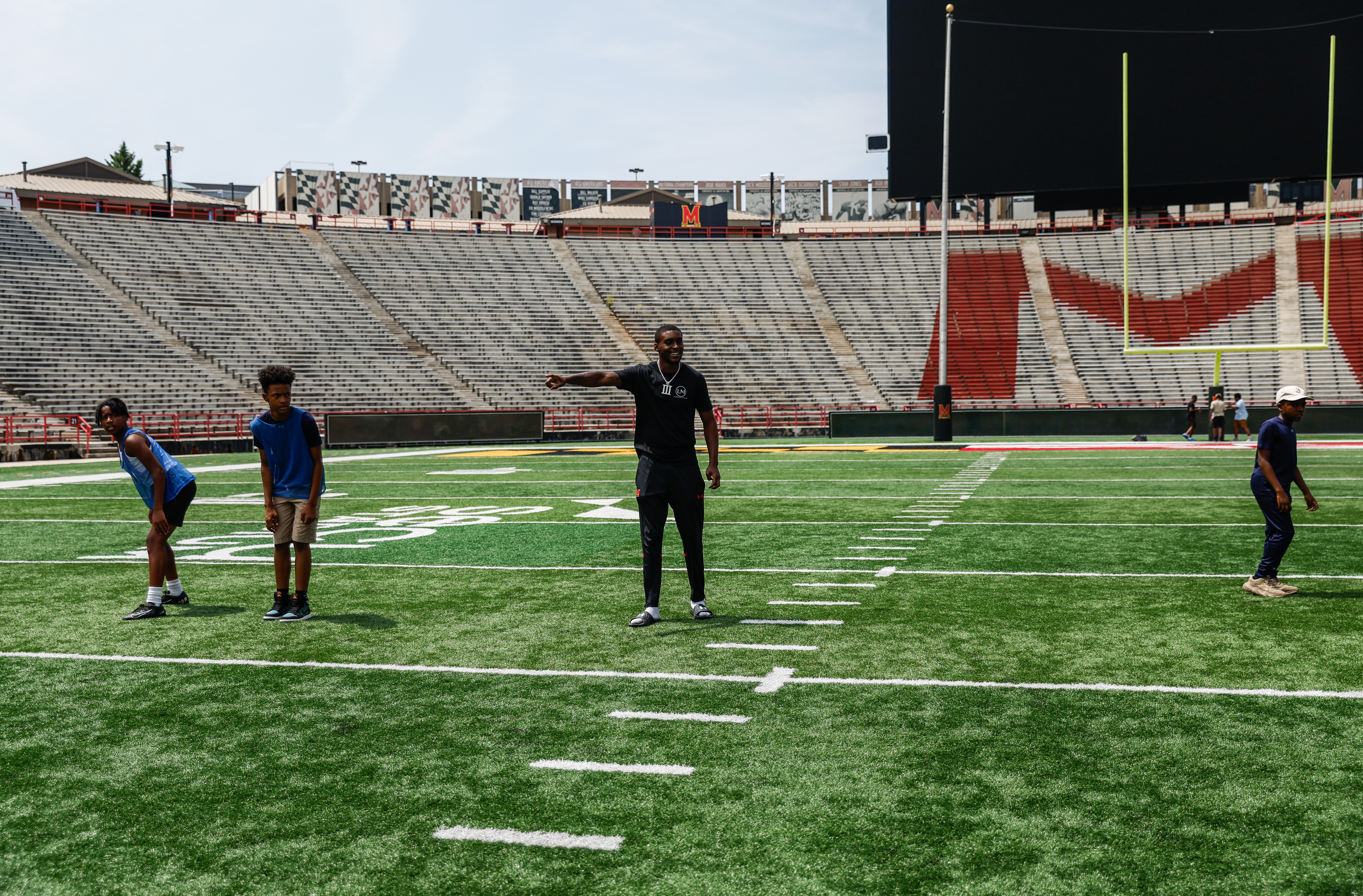 Maryland Football NIL on Campus at Gossett Hall / JHH in College Park, MD on Friday, Jul. 26, 2024. 
Ashley Ray/Maryland Terrapins