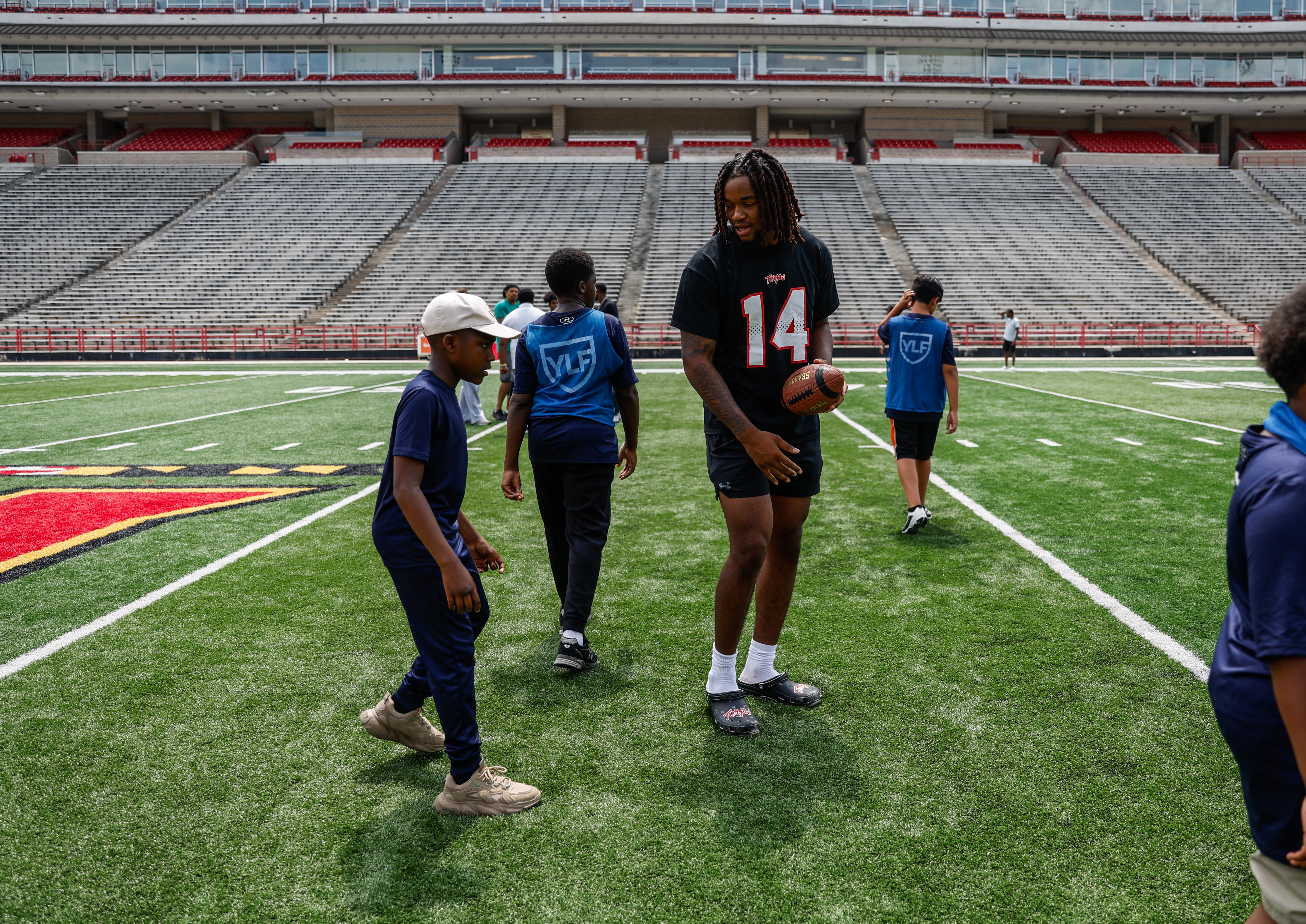 Maryland Football NIL on Campus at Gossett Hall / JHH in College Park, MD on Friday, Jul. 26, 2024. 
Ashley Ray/Maryland Terrapins