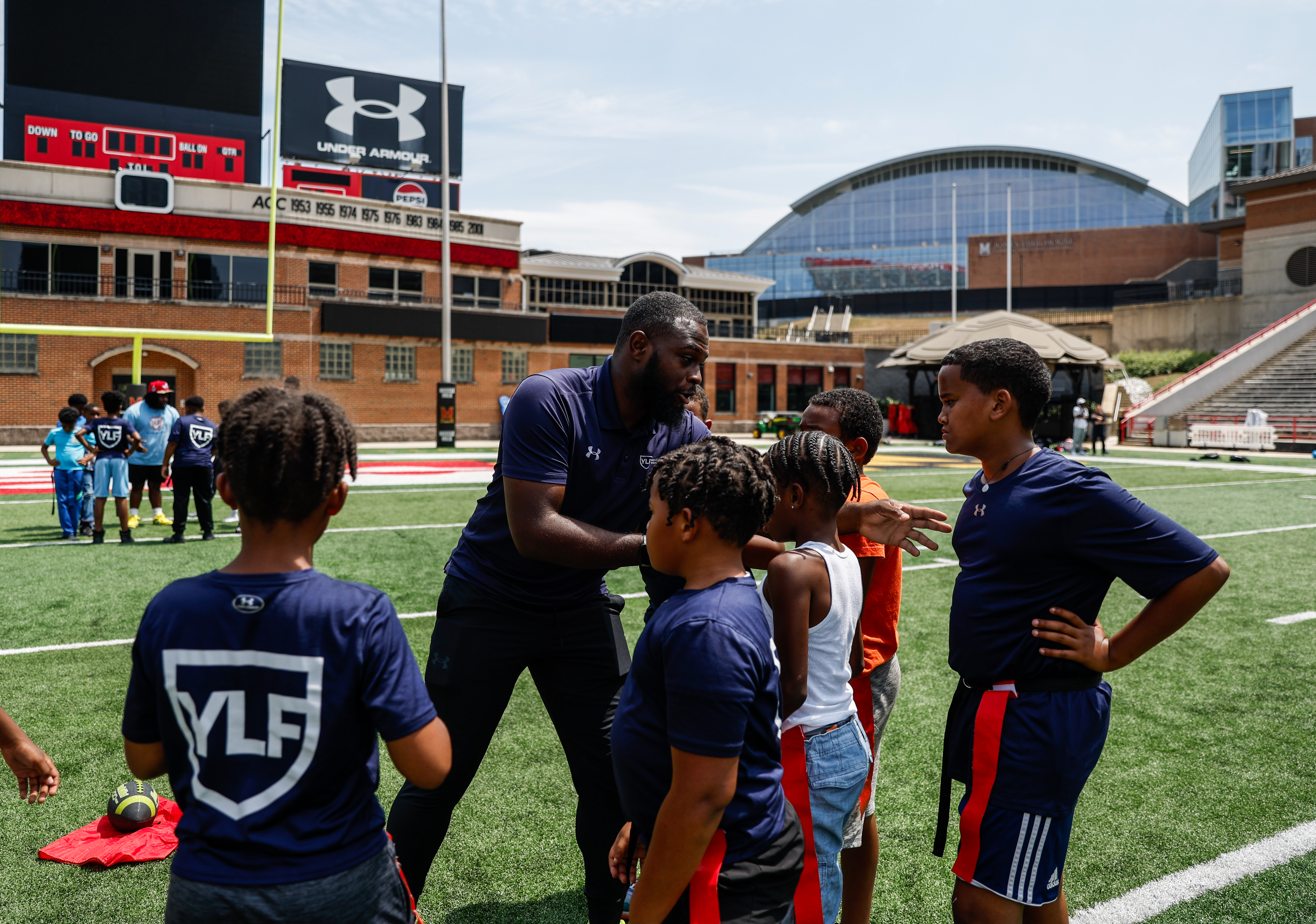 Maryland Football NIL on Campus at Gossett Hall / JHH in College Park, MD on Friday, Jul. 26, 2024. 
Ashley Ray/Maryland Terrapins